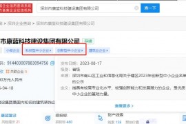 凯发k8ag旗舰厅集团入选深圳市2023年创新型中小企业名单