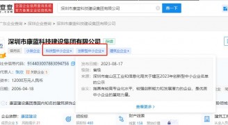 凯发k8ag旗舰厅集团入选深圳市2023年创新型中小企业名单